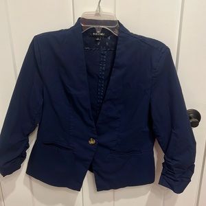 Roz & Ali Size Large Navy Blazer with Lace